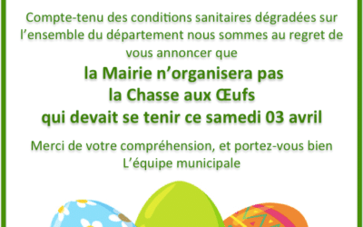 Annulation de la chasse aux oeufs