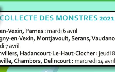Date de collecte des encombrants dans notre village : mercredi 7 avril.