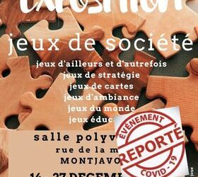 Montjavoult Joue: L’exposition du 14 au 17 décembre est reportée