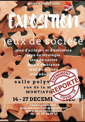 Montjavoult Joue: L’exposition du 14 au 17 décembre est reportée