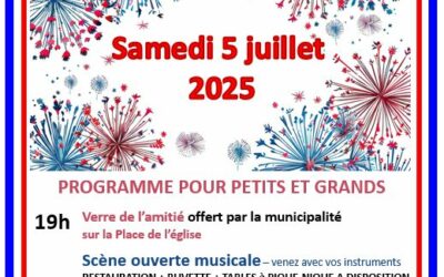 Ce samedi 5 juillet retrouvons-nous !