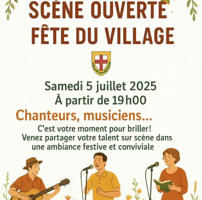 Préparons-nous ! FÊTE DU VILLAGE SAMEDI 5 JUILLET 2025 