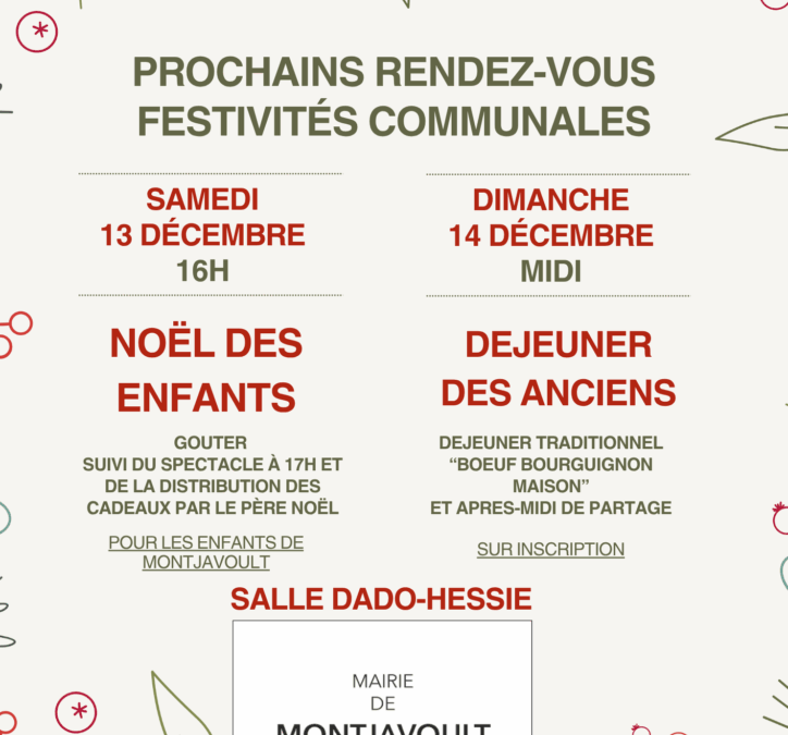 Les prochains rendez-vous festivité communales