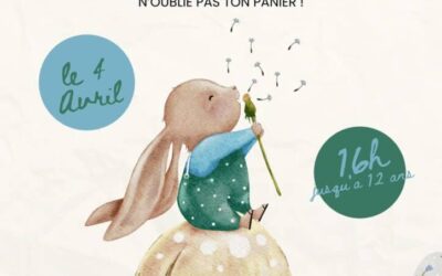 Rendez vous le samedi 4 Avril à 16h  à la salle Dado-Hessie (en dessous de la Mairie) pour une incroyable chasse aux œufs.