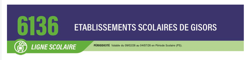 Nous informons d&rsquo;un changement d&rsquo;horaire à partir de lundi 9 février 2026, du bus scolaire qui conduit nos jeunes Montjoviciens vers les établissements scolaires de GISORS. Le matin, l&rsquo;horaire au départ des stations de Montjavoult est décalé de 10 minutes plus tôt.