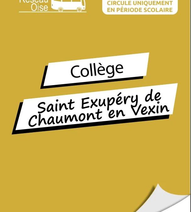 Horaires bus: Collège de Chaumont-en-Vexin