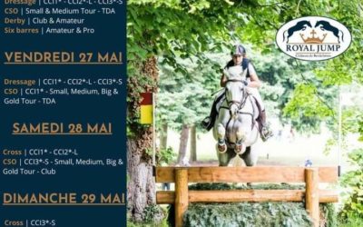 La Communauté de Communes du Vexin-Thelle met à votre disposition des invitations : au choix pour samedi ou pour dimanche – INVITATIONS GRATUITES POUR LE ROYAL JUMP Royal Jump – Château de Bertichères – .Les places sont à retirer directement en Mairie aux horaires de permanence.Dans la limite des places disponibles. 3 invitations gratuites par foyer.