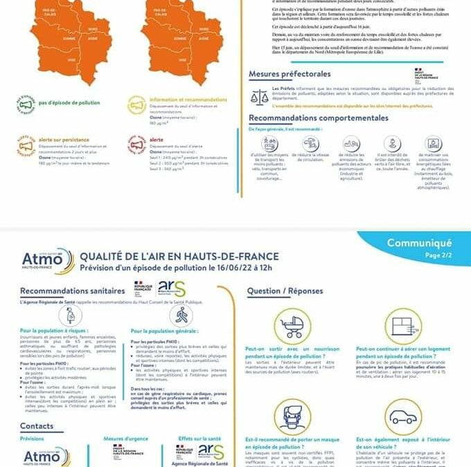 Épisode Canicule :ayez les bons réflexes d’hydratation pour vous et vos proches.ATTENTION la canicule s’accompagne d’un pic de pollution : vigilance particulière pour les femmes enceintes et les petits enfants.Conseils : baisser la vitesse, ou, éviter les déplacements.