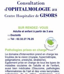 Santé : Arrivée de deux médecins ophtalmologistes à l’hôpital de Gisors :