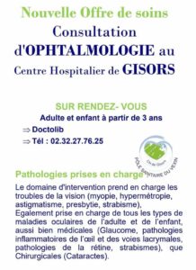 Santé : Arrivée de deux médecins ophtalmologistes à l’hôpital de Gisors :