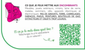 La collecte des encombrants aura lieu mercredi 5 avril. Bonne préparation !