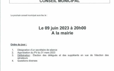 Élections sénatoriales de l’Oise du 24 septembre 2023 : le conseil se réunira ce vendredi 9 juin pour élire son/sa délégué/e ainsi que 3 suppleants.
