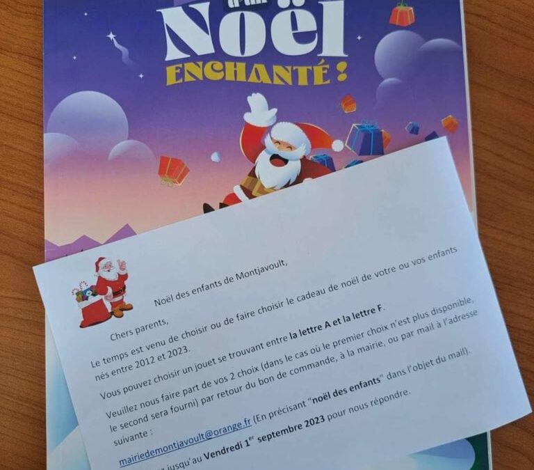 🔊Mot aux parents : pour les retardataires, un délai supplémentaire d’une semaine vous est accordé pour remettre votre bon de commande de Noël à la mairie, 10 septembre dernier délai.