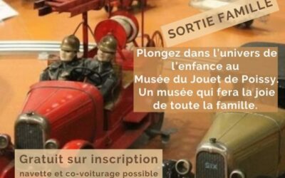 Montjavoult joue: Avec cette sortie famille au MUSEE DU JOUET de Poissy totalement rénové , voici une belle occasion de découvrir une incroyable collection de jeux et de jouets de toutes les époques mais aussi le Prieuré de Poissy dans lequel est installé le Musée et où, ce n’est pas rien, est né le roi Saint Louis (Louis IX) !!!Avec en prime une exposition sur l’auteure de Tom-Tom et Nana !Pour petits et grands…Véhicule 9 places et covoiturage possible. sortie gratuite sur inscription