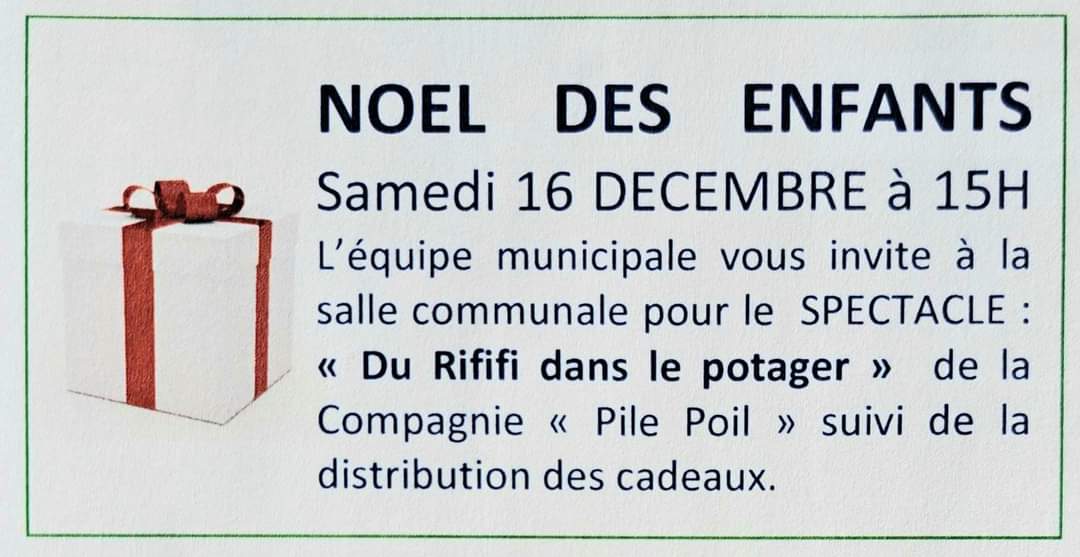 ☃️Rappel de date aux familles de Montjavoult ❄️