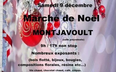 Le Marché de Noël de Montjavoult est organisé ce Samedi 9 décembre à la salle communale par l’association Montja’Bouge
