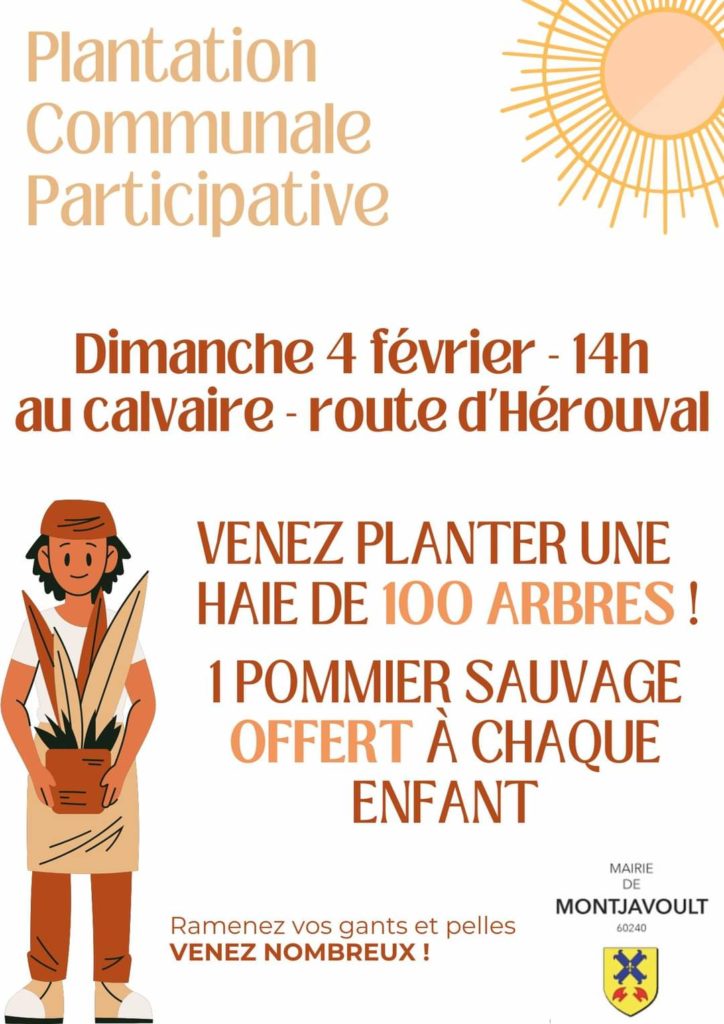 J-5 pour notre grand rendez-vous de Plantation Communale Participative :