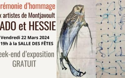 La commune de Montjavoult organise un week-end de transmission culturelle à la salle des fêtes autour de deux artistes de renommée internationale qui on vécu et travaillé 50 ans à Montjavoult (dans leur résidence, au Moulin d’Hérouval).