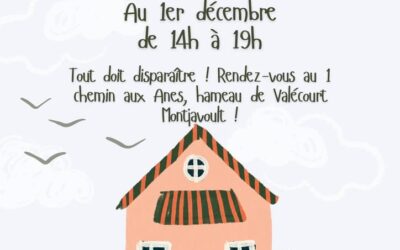 INFO VIDE MAISON: du 3 novembre au 1er décembre à Valécourt