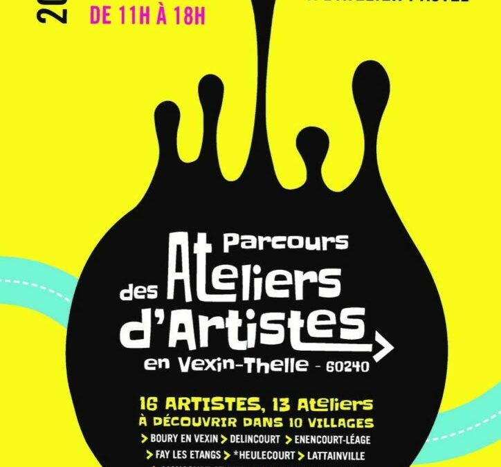 Parcours des Ateliers d’Artistes du 25-26 septembre et  2-3 octobre de 11h à 18h.