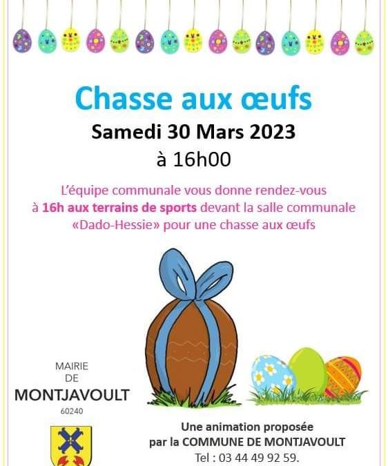 Les enfants de Montjavoult sont attendus pour chasser les oeufs ce samedi 30 mars: