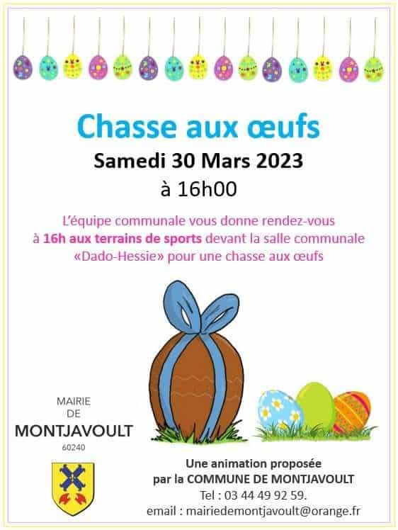 Les enfants de Montjavoult sont attendus pour chasser les oeufs ce samedi 30 mars: